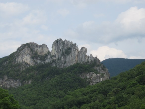 Seneca Rocks in West Virginia